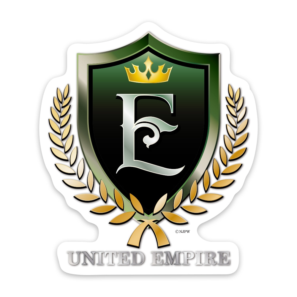 新日本プロレス ユニットロゴ【UNITED EMPIRE】ダイカット 車