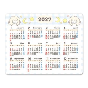 2027年マグネットカレンダー 干支未年デザイン ヒツジ 横型【ゆうパケット配送選択可能】
