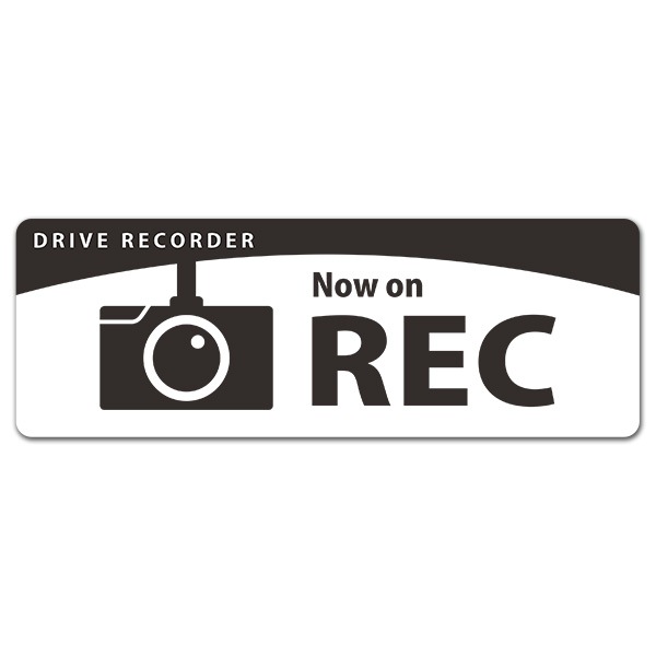 ȿ�ͥޥ��ͥåȥ��ƥå��� DRIVE RECORDER ������ ��Now on REC�ۥ���෿�֥ޥ��ͥåȥ��ƥå����ڤ椦�ѥ��å����������ǽ��