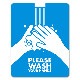 ޥͥåȥƥå PLEASE WASH YOUR HANDS۸إɥΤ餻ޥͥåȡڤ椦ѥåǽ