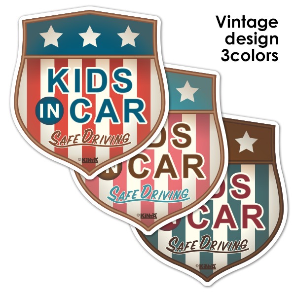 ������ơ�������֥�� ���٤���3����KIDS IN CAR�ۥ������å� �֥ޥ��ͥåȥ��ƥå����ڤ椦�ѥ��å����������ǽ��