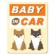 ȿ�ͥޥ��ͥåȥ��ƥå��� �������Ƹ��ȹ��� ������BABY IN CAR�ۼ֥ޥ��ͥåȥ��ƥå����ڤ椦�ѥ��å����������ǽ��