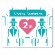 ������ޥ��ͥåȥ��ƥå��� ���������ǥ������󥹡�social distance��2m ���⡡���إɥ����Τ餻�ޥ��ͥåȡڤ椦�ѥ��å����������ǽ��