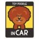 �ȥ��ס��ɥ� ���ե����å� ���٤��ӿ���3���TOY POODLE IN CAR�ۼ֥ޥ��ͥåȥ��ƥå����ڤ椦�ѥ��å����������ǽ��