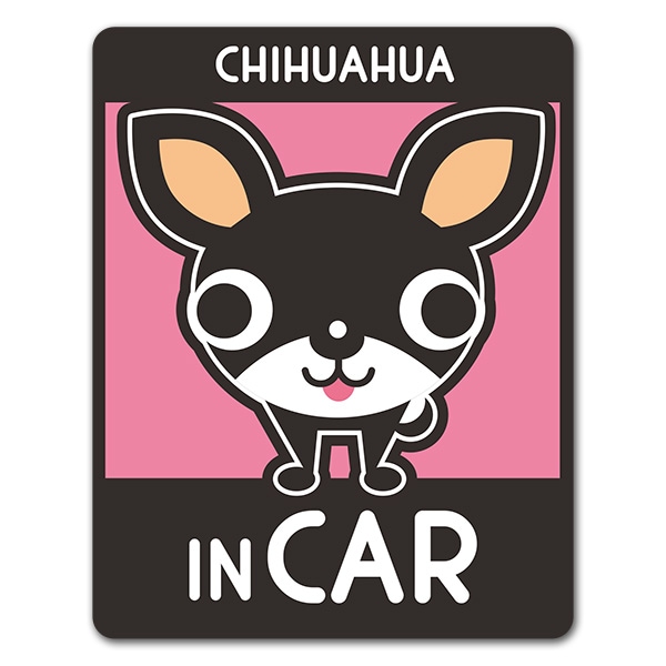����� ���ࡼ�������� ���٤��ӿ���3���CHIHUAHUA IN CAR�ۼ֥ޥ��ͥåȥ��ƥå����ڤ椦�ѥ��å����������ǽ��