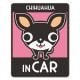 ����� ���ࡼ�������� ���٤��ӿ���3���CHIHUAHUA IN CAR�ۼ֥ޥ��ͥåȥ��ƥå����ڤ椦�ѥ��å����������ǽ��