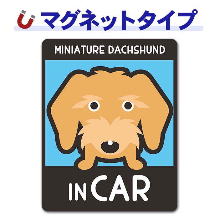 �ߥ˥��奢���å����ե�� �磻�䡼 ���٤��ӿ���3���MINIATURE DACHSHUND IN CAR�ۼ֥ޥ��ͥåȥ��ƥå����ڤ椦�ѥ��å����������ǽ��