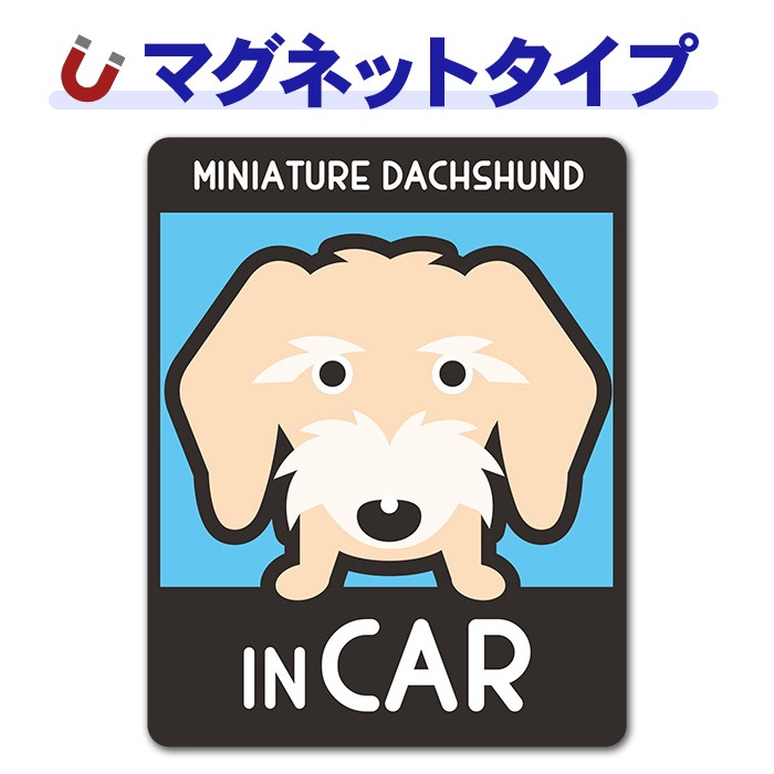 �ߥ˥��奢���å����ե�� �磻�䡼 ���٤��ӿ���3���MINIATURE DACHSHUND IN CAR�ۼ֥ޥ��ͥåȥ��ƥå����ڤ椦�ѥ��å����������ǽ��