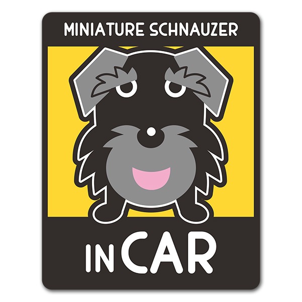 ミニチュアシュナウザー 選べる毛色全2種【MINIATURE SCHNAUZER IN CAR