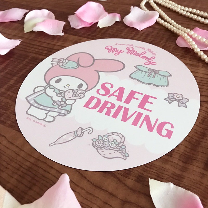 �ޥ�����ǥ� �ݷ�18cm��SAFE DRIVING�ۼ֥ޥ��ͥåȥ��ƥå����ڤ椦�ѥ��å����������ǽ��