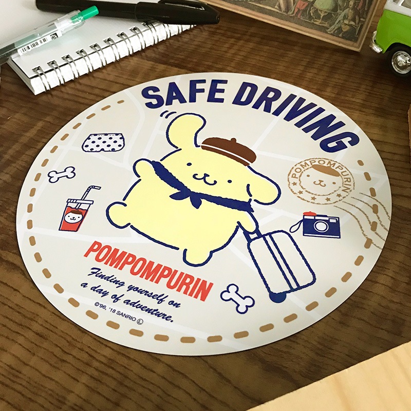 �ݥ�ݥ�ץ�� �ݷ�18cm��SAFE DRIVING�ۼ֥ޥ��ͥåȥ��ƥå����ڤ椦�ѥ��å����������ǽ��