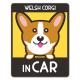 �����륷�女������ ���٤��ӿ���2���WELSH CORGI IN CAR�ۼ֥ޥ��ͥåȥ��ƥå����ڤ椦�ѥ��å����������ǽ��