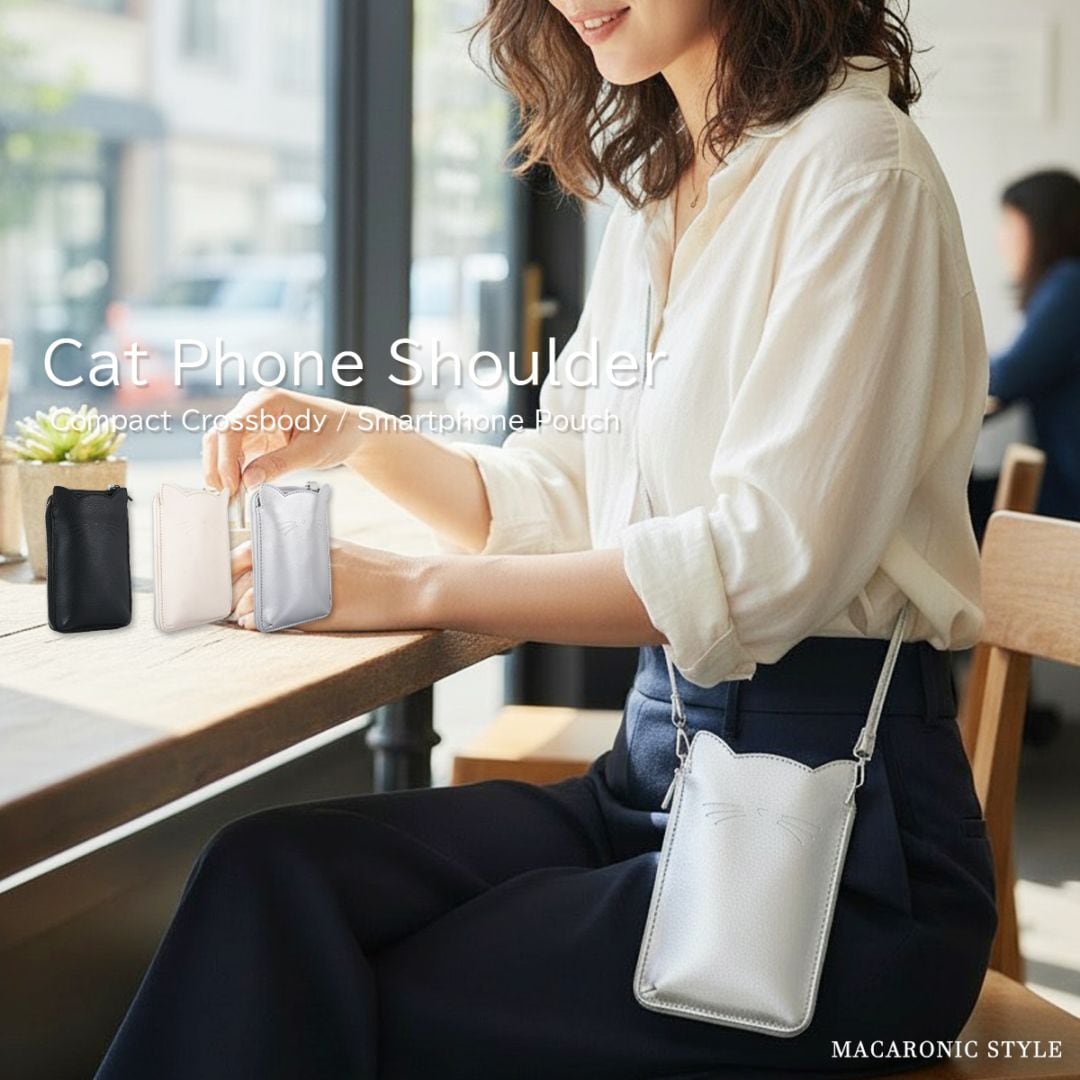 【新品未使用】ジョロダー　ショルダー 20％OFF】ねこスマホショルダー(40550) : 商品詳細 - MACARONIC STYLE
