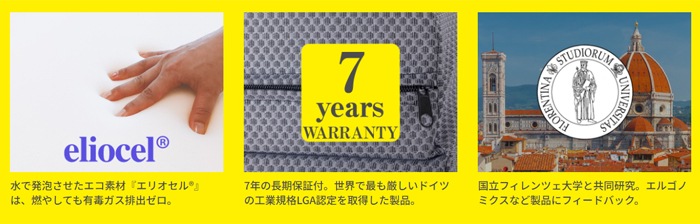 サステナブルウィング　 マニフレックス 【正規販売店 安心の7年保証】 三つ折り 折りたたみ 高反発マットレス イタリア製   サスティナブル ＳＤＧｓ　シングル 　セミダブル　ダブル　イタリア　高反発マットレス