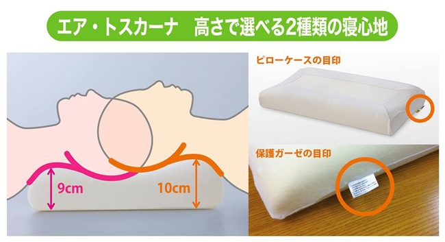 マニフレックス　エアトスカーナ　爽やかさを求めトスカーナの丘を渡る そよ風をデザイン 【送料無料】気温で固さが変わらず年中同じ寝心地　まくら難民にオススメ　エア・トスカーナ　枕難民