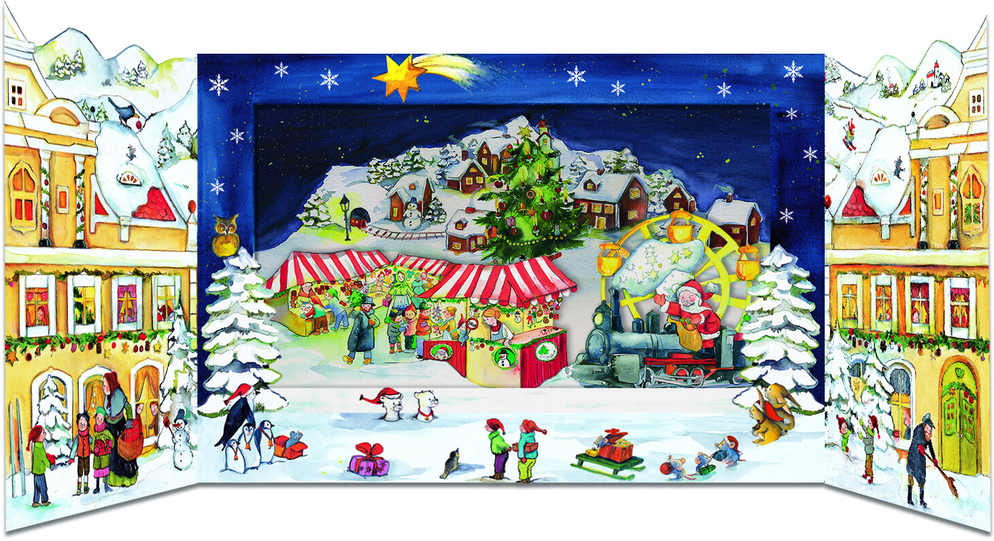 クリスマス アドベントカレンダー 夜のクリスマスマーケット ドイツ