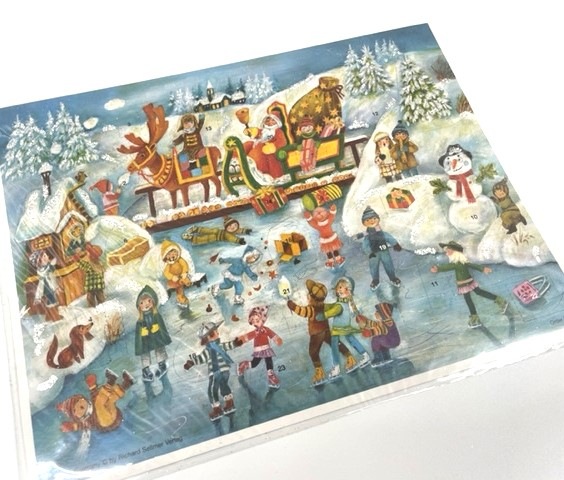 クリスマス アドベントカレンダー サンタとスケートリンク ドイツ