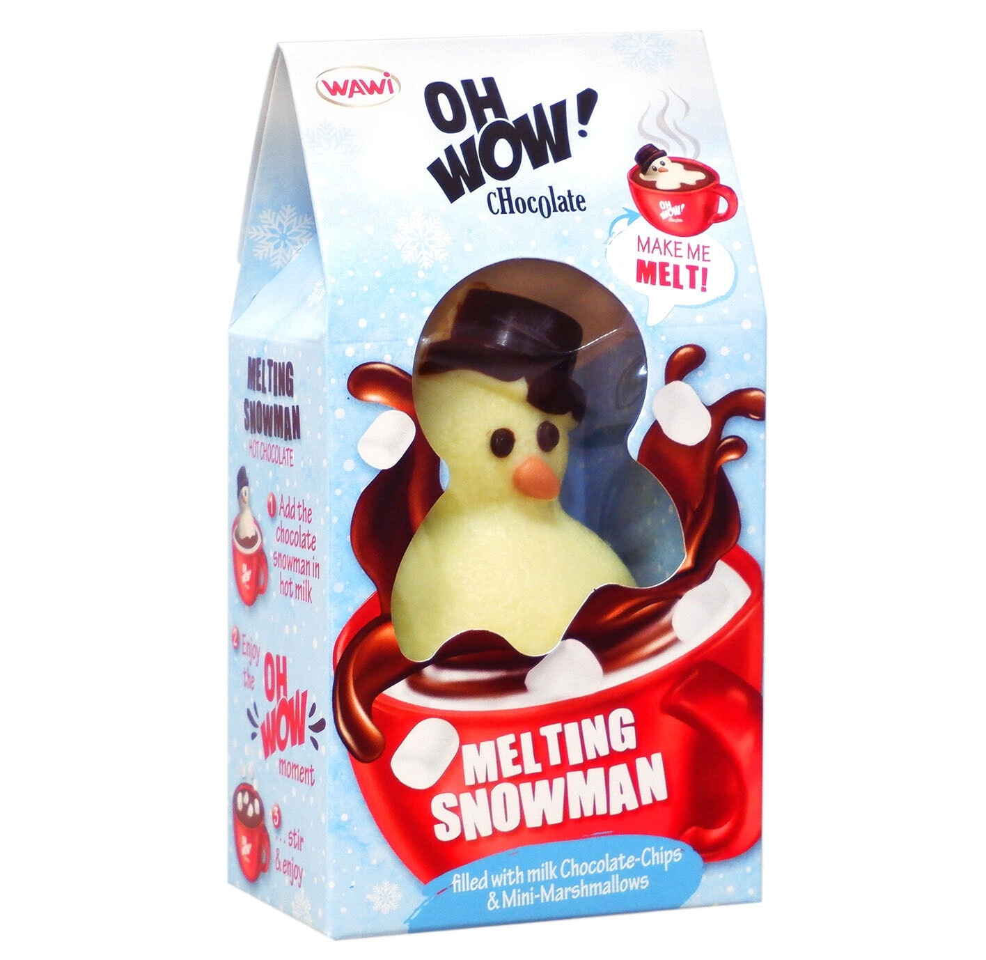 『タイムセール』マシュマロ☆雪ダルマ オーワオ チョコレート メルティングスノーバディ ミルクに