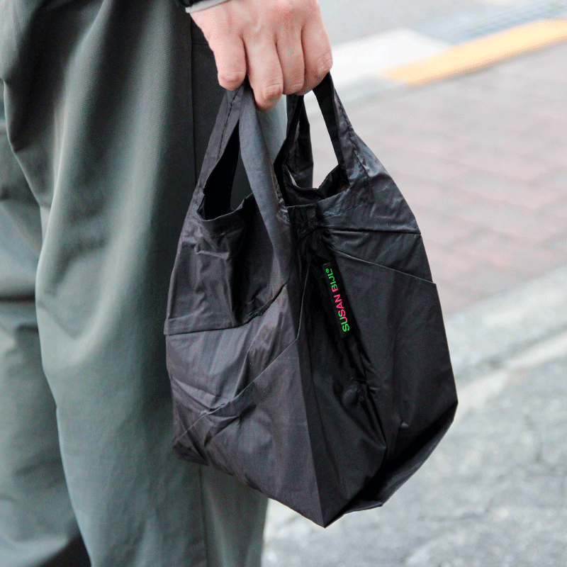 ニューショッピングバッグ ブラック&ブラック(SUSAN BIJL／スーザン