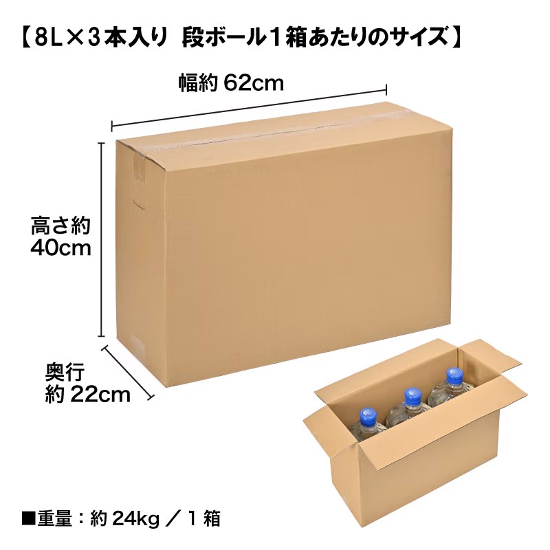 富士忍野 Mt.Fuji Springs 8L×3本入り