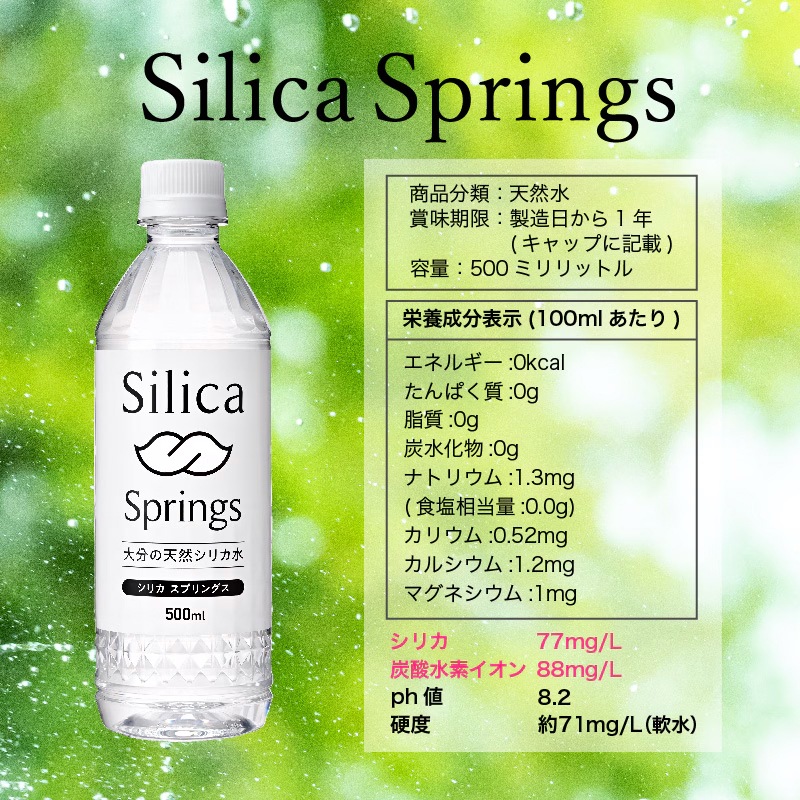 【定期】Silica Springs 500ml×24本入り 2箱