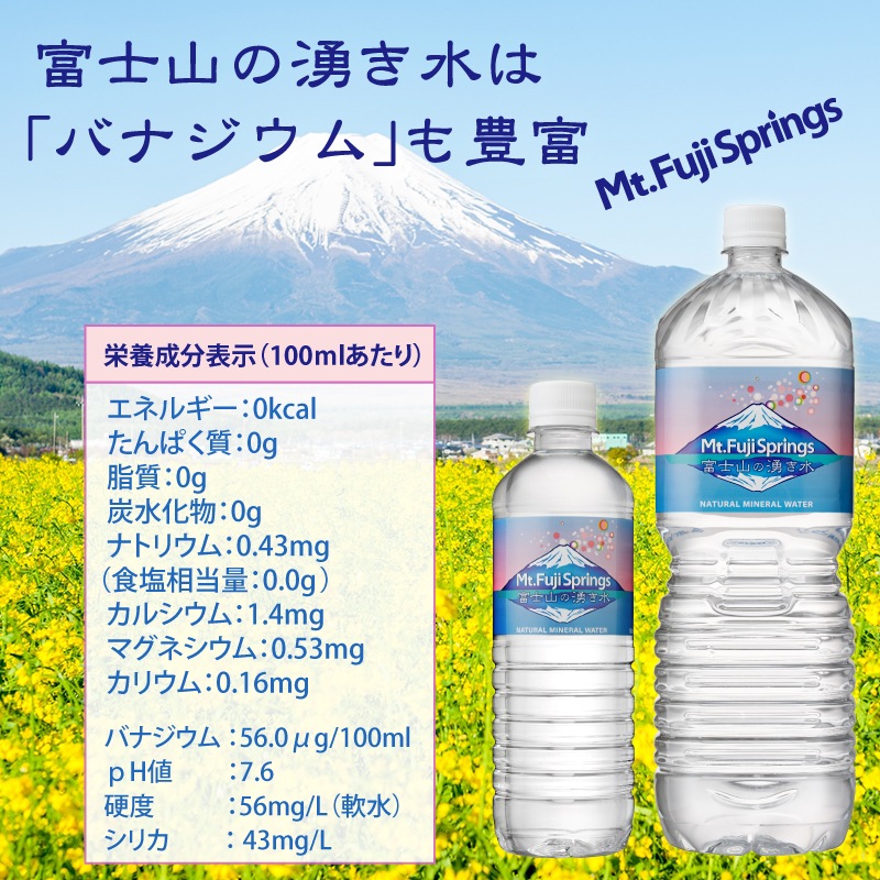 富士山の湧き水 2L×6本入り 2箱