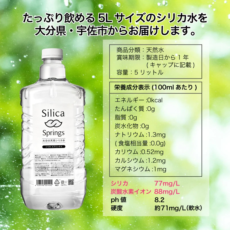 Silica Springs 5L×4本入り