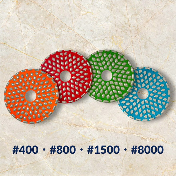 100Φ きららパッド 各粒度