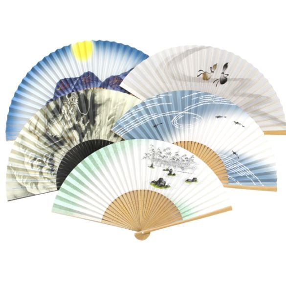☆【京扇子】白山／はくさん（単品扇子）全5柄（※クロネコゆうパケット