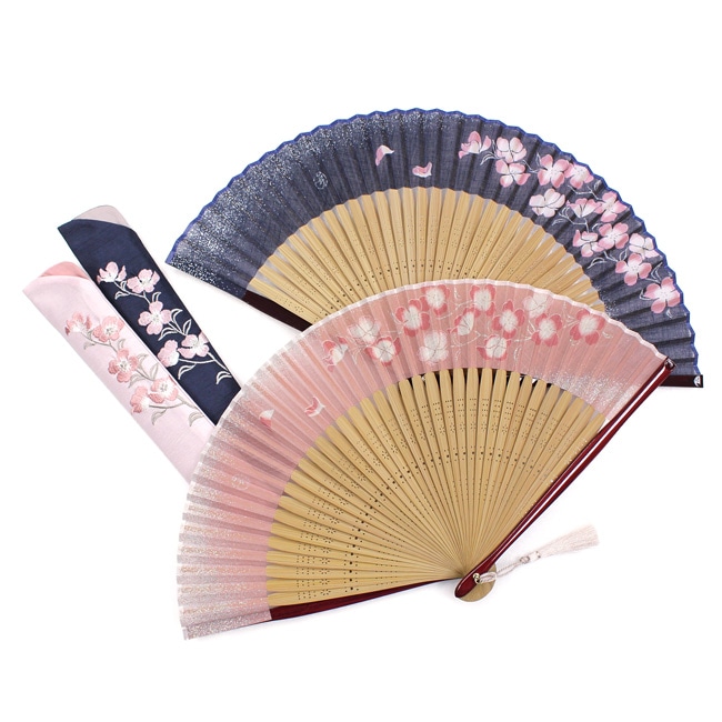 ☆【女性用扇子】花水木／はなみずき（扇子袋付き・桐箱入り）全2色