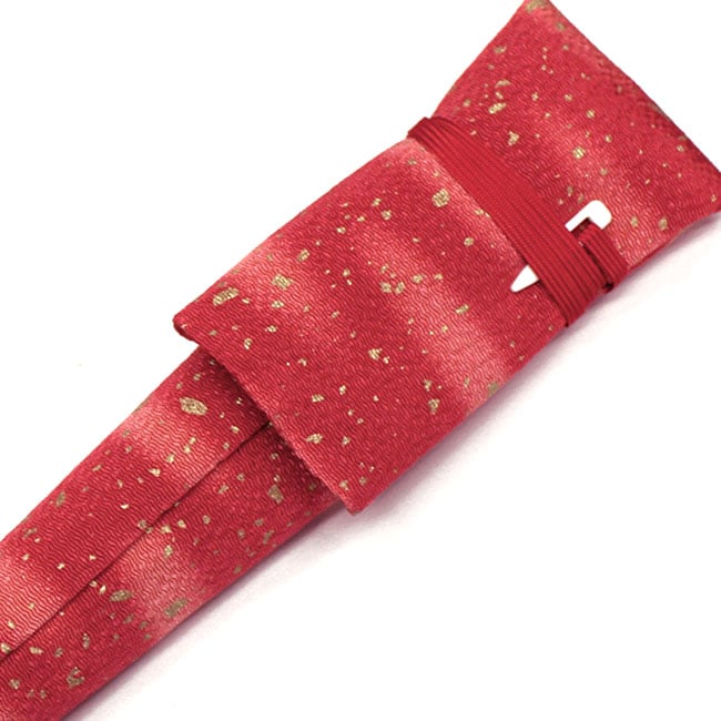 ☆舞扇袋『友禅舞扇子一本袋／金ちらし・赤(R20)』【※扇子は別売り