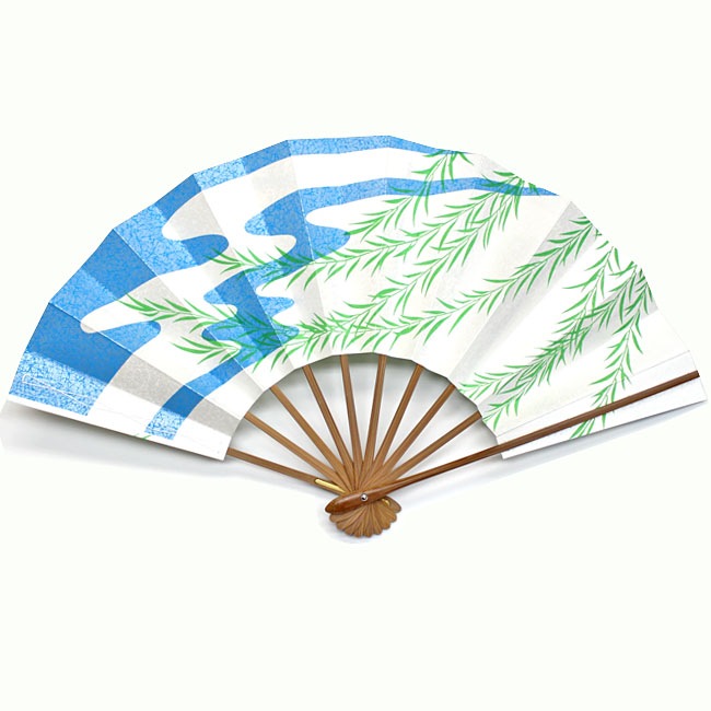 ☆【舞扇子】『テ-424（柳流水／スス竹骨）』 | すべての商品 | | 舞扇