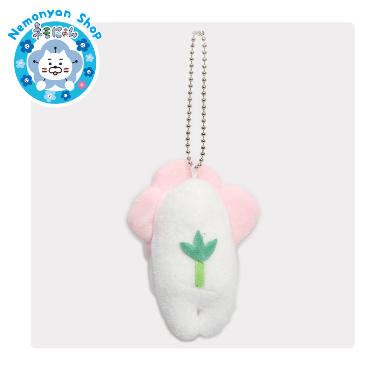 ネモにゃん ボールチェーン付きぬいぐるみ 花ピンク