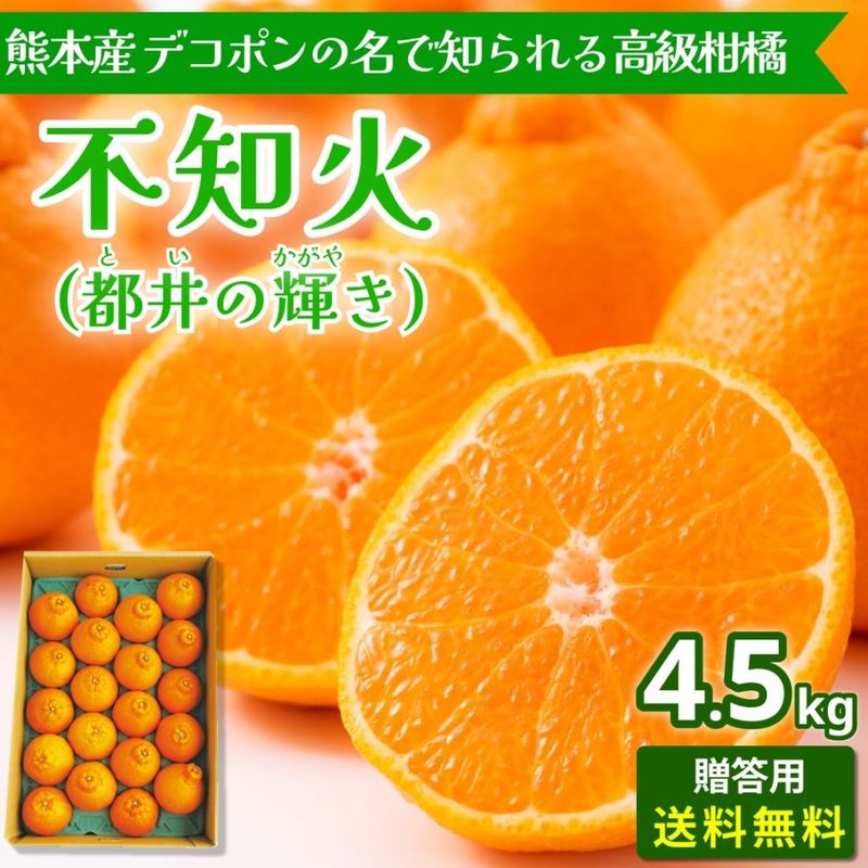 不知火 都井の輝き 4.5kg【贈答用】熊本から産地直送 お届け1月中旬から3月下旬