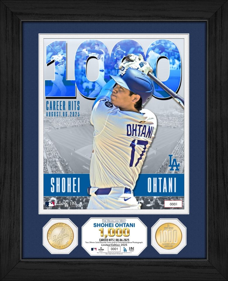 ドジャース大谷翔平50/50 達成記念ダブルコインフォトミント　シリアル4190 ドジャース大谷翔平50/50 達成記念ダブルコインフォトミント