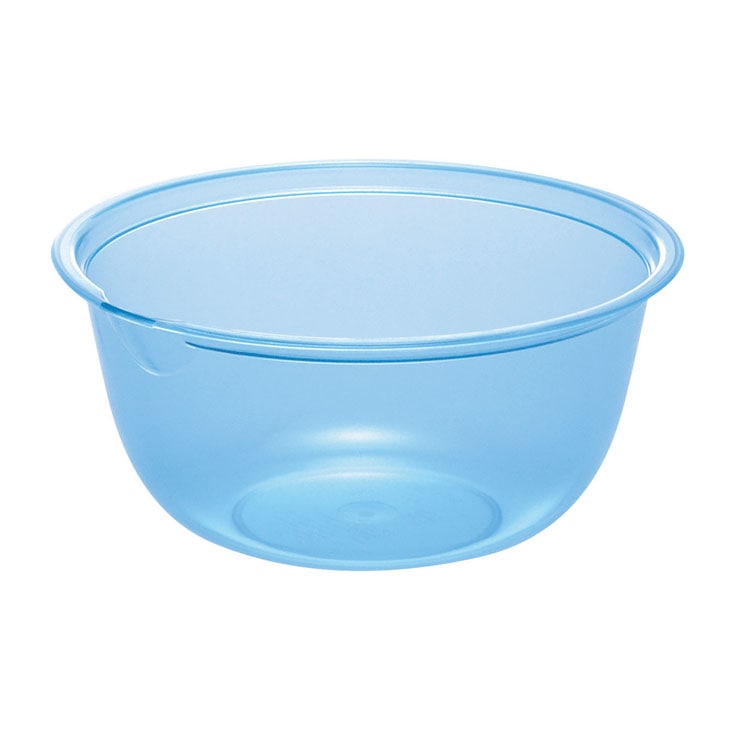 値下げ❗️レア✨ル・クルーゼ アズールブルー ミキシングボウル 耐熱プラスチック グランカラー ミキシングボウル ブルー 21cm