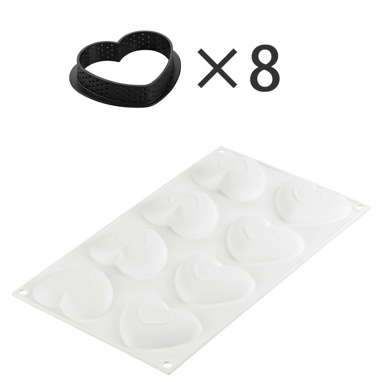 ���ꥳ�ޡ��� ���å� ����ȥ�� ���⡼�� 80 ���ꥳ�󥴥෿ ������ �ץ饹���å� ��� 8�� ���å� | Silikomart ����ȷ�