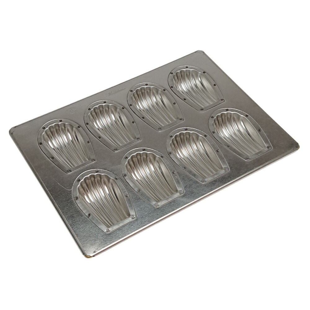 シリコン加工 深 貝マドレーヌ型 8個付 300x218mm 松永製作所