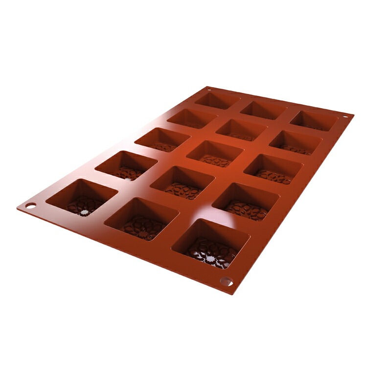 ���ꥳ�ޡ��� ���ꥳ��ե�å��� SF379 ��쥹���������� 40x40 15���� ���ꥳ�� | Silikomart ���ꥳ�󥴥෿ ���ꥳ��⡼���