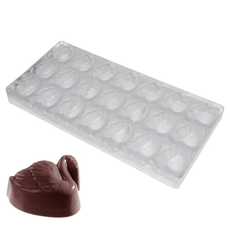 チョコレートワールド 1056 チョコ型 白鳥 21個付き