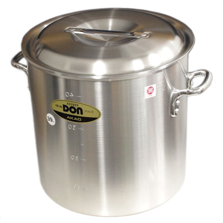 お取り寄せ】アカオアルミ DON 寸胴鍋 27cm（約15.2リットル）※沖縄