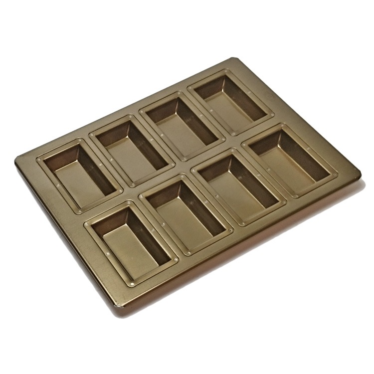 千代田金属 フィナンシェ25個取り 4枚セット 千代田金属 シリコン 加工 センチュリー フィナンシェ 型 天板 25個付