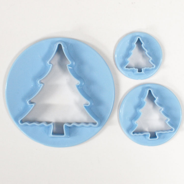 シュガークラフト 抜き型 クリスマスツリー型3個セット プラスチック