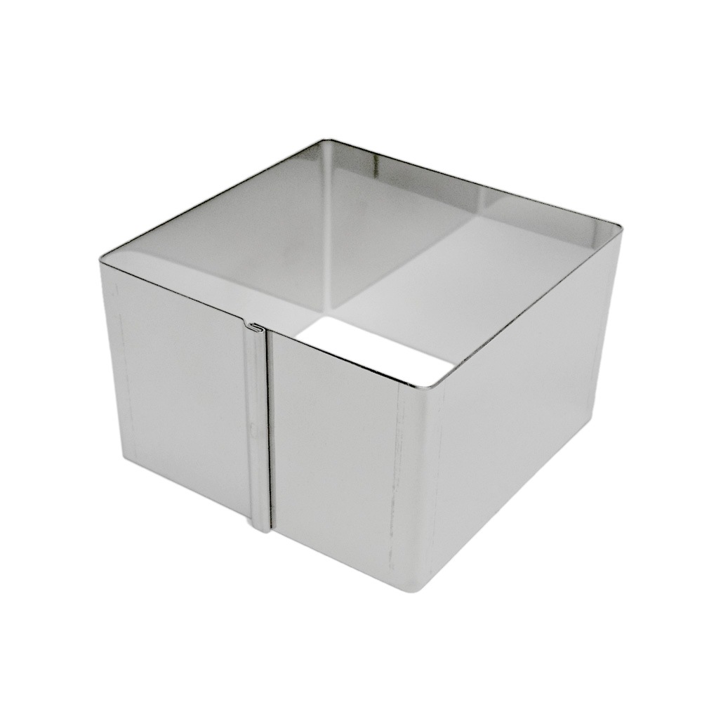 正方形 セルクル型 6.5cm × 高4cm 18-8 ステンレス | 6.5センチ 空焼き