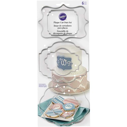 Wilton ������ȥ� ȴ�������å� �ץ饰���åȥ����ȥ��å� 6�ĥ��åȥ��ƥ�쥹 Plaque Cut-Out Set