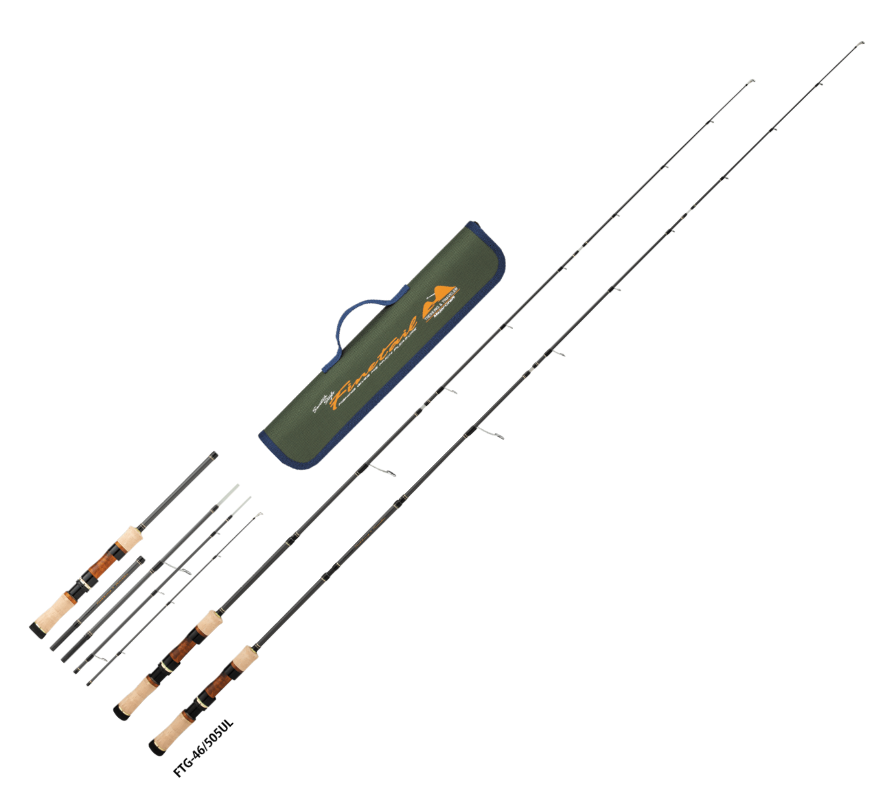 Major Craft Finetail FTP-46/505ULトラウトロッド Major Craft Finetail Trekking & Traveler Spinning FTX-46/505UL