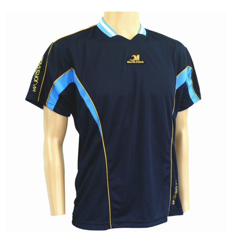 日本製 野球 セカンドシャツ 半袖 吸汗速乾 B:SHIRT ネイビー｜メジャーステージ