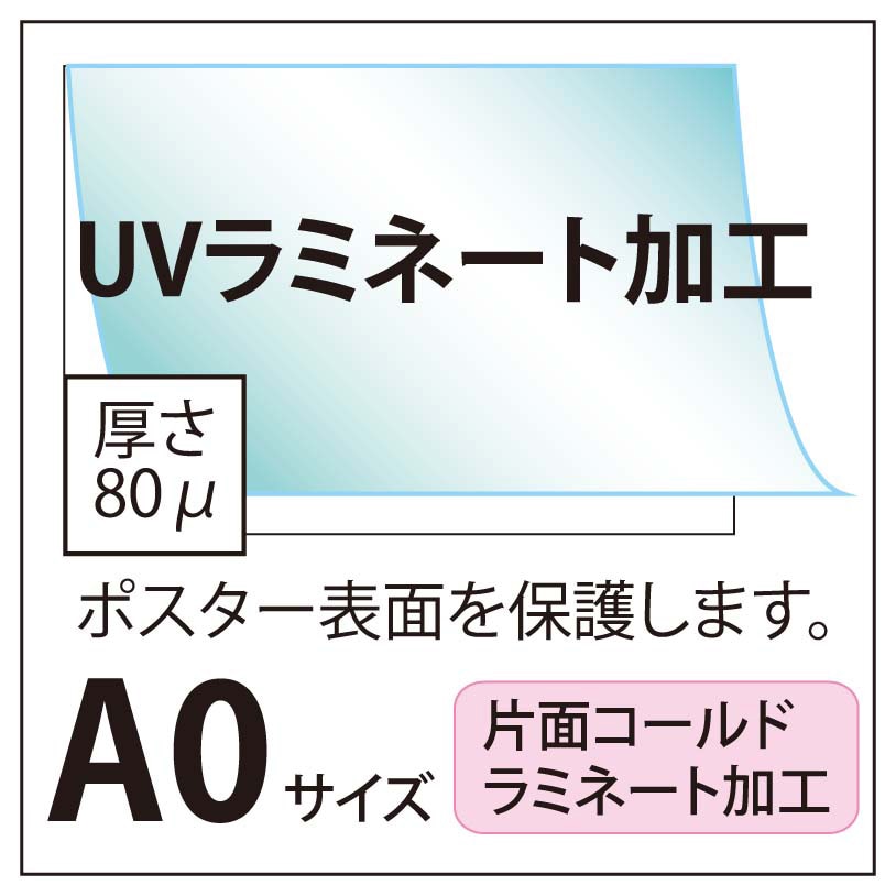 UVラミネート加工 A0(841×1189)