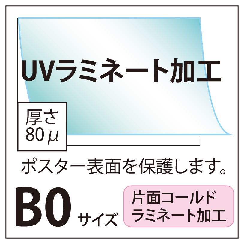 UVラミネート加工 B0(1030×1456)