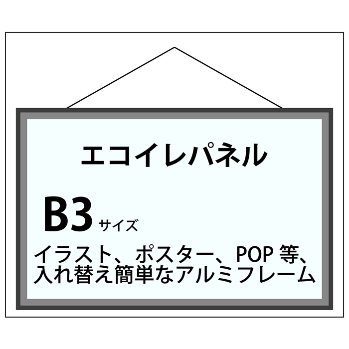 エコイレパネ フレーム加工 B3(364×515)